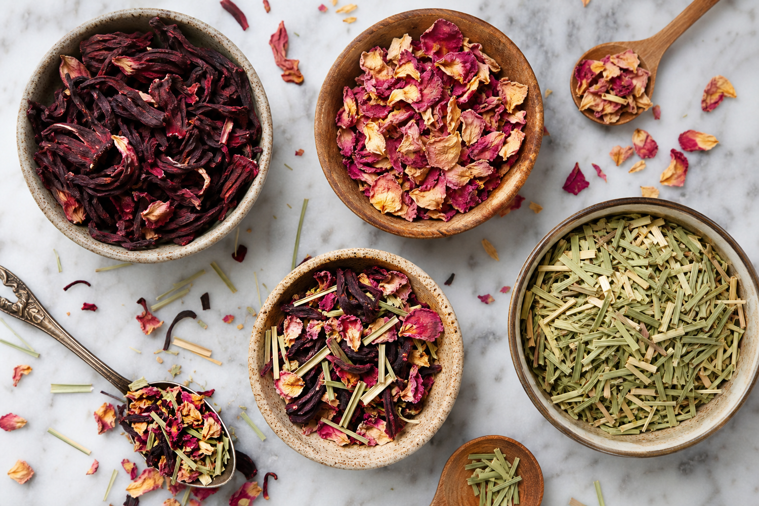 Herb assortment from Naturpurgeia leaf collection